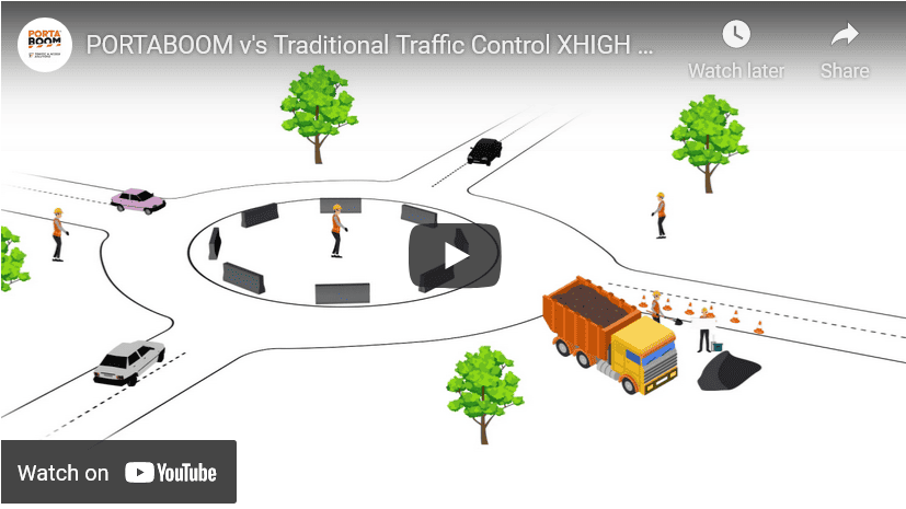 Featured image for “Compare the PORTABOOM® system of work with traditional traffic control”